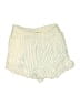Dex 100% Rayon Stripes Ivory Shorts Size M - photo 1
