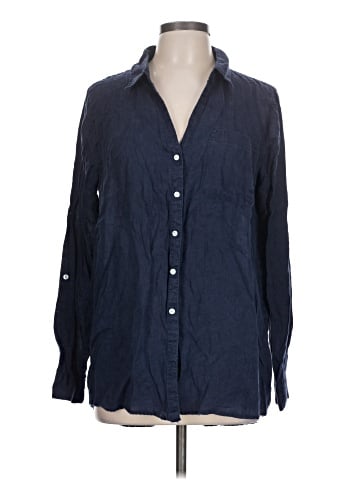 Sigrid Olsen Long Sleeve Button-Down Shirt (view 1)