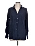 Sigrid Olsen 100% Linen Blue Long Sleeve Button-Down Shirt Size L - photo 1