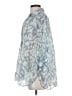 Zara Blue 3/4 Sleeve Button-Down Shirt Size S - photo 5