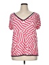 Soma Pink Short Sleeve Blouse Size XL - photo 1