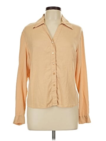 Anna and Frank Long Sleeve Silk Top (view 1)