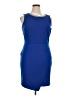 Apt. 9 Solid Blue Cocktail Dress Size 16 - photo 1