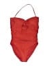 J.Crew Solid Red One Piece Swimsuit Size 16 - photo 1