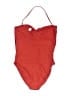 J.Crew Solid Red One Piece Swimsuit Size 16 - photo 2