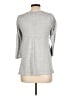 One World Gray 3/4 Sleeve Top Size L - photo 2