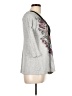 One World Gray 3/4 Sleeve Top Size L - photo 4
