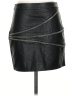 Zara Basic Black Faux Leather Skirt Size S - photo 1