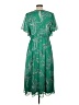 Dana Buchman 100% Polyester Paisley Green Casual Dress Size L - photo 2