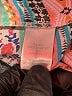 DR2 Aztec Or Tribal Print Color Block Floral Fair Isle Graphic Pink Short Sleeve Blouse Size L - photo 8