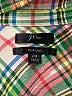 J.Crew 100% Cotton Plaid Green Long Sleeve Button-Down Shirt Size 24 - photo 7
