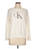CALVIN KLEIN JEANS 100% Cotton Ivory Pullover Sweater Size L - photo 1