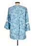 Lilly Pulitzer 100% Rayon Blue 3/4 Sleeve Blouse Size L - photo 2