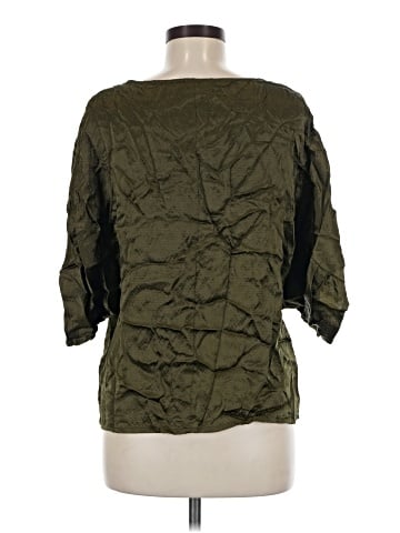 Lilla P 3/4 Sleeve Silk Top (view 2)