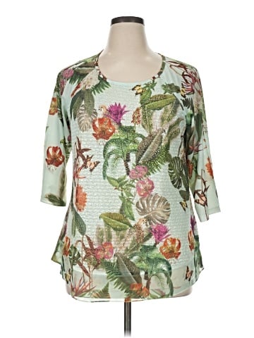 Christopher & Banks 3/4 Sleeve Blouse (view 1)