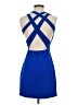 XXI 100% Polyester Solid Blue Cocktail Dress Size S - photo 2