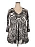 Unity World Wear Silver 3/4 Sleeve Blouse Size 2X - photo 1
