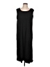 Blair Solid Black Casual Dress Size L - photo 1