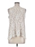 Rose + Olive Ivory Sleeveless Blouse Size M - photo 1