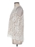 Rose + Olive Ivory Sleeveless Blouse Size M - photo 5