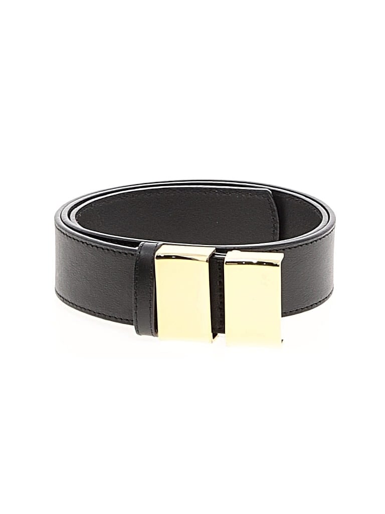 Pre-owned Jcrew Leather Belt In Black