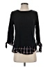 IZOD Black 3/4 Sleeve Top Size S - photo 1