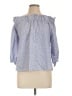 Love Notes 100% Polyester Blue 3/4 Sleeve Blouse Size L - photo 1