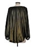 Jennifer Lopez 100% Polyester Metallic Gold Long Sleeve Blouse Size M - photo 2