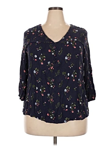 Skies Are Blue 3/4 Sleeve Blouse (view 1)