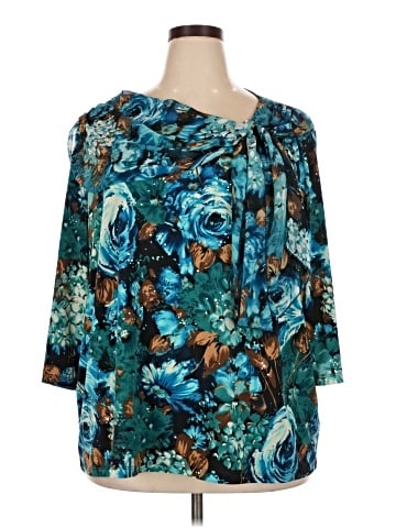 Maggie Barnes 3/4 Sleeve Blouse (view 1)