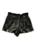 Alice + Olivia Metallic Black Shorts Size XL - photo 1