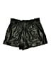 Alice + Olivia Metallic Black Shorts Size XL - photo 2