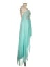 B. Smart 100% Polyester Teal Cocktail Dress Size 13 - photo 4