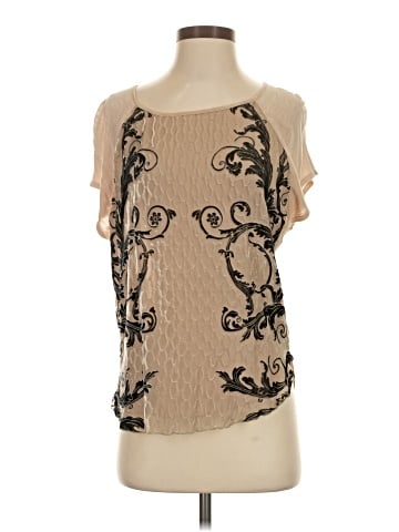 Hale Bob Short Sleeve Silk Top (view 1)