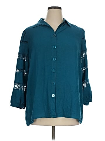 John Mark 3/4 Sleeve Button-Down Shirt (view 1)