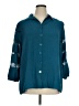 John Mark Teal 3/4 Sleeve Button-Down Shirt Size 1X - photo 1