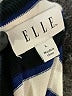 Elle Stripes Blue Pullover Sweater Size L - photo 7