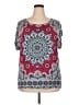 Westport Red Short Sleeve Blouse Size 2X - photo 1