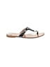 Joan & David 100% Leather Silver Flip Flops Size 10 - photo 1