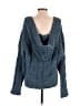 Pol 100% Polyester Blue Cardigan Size S - photo 2