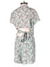 Intermix 100% Silk Floral Teal Romper Size 4 - photo 2