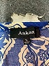 AaKaa 100% Rayon Paisley Blue Jumpsuit Size L - photo 4