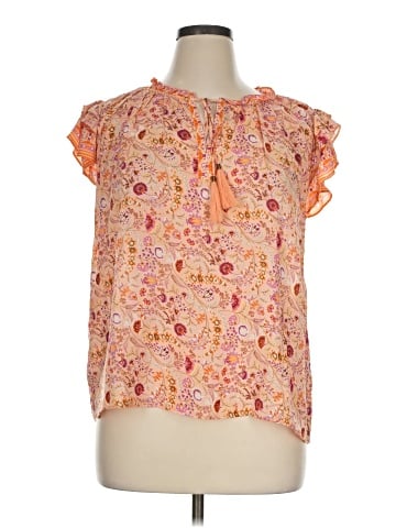 Rose + Olive Short Sleeve Blouse (view 1)