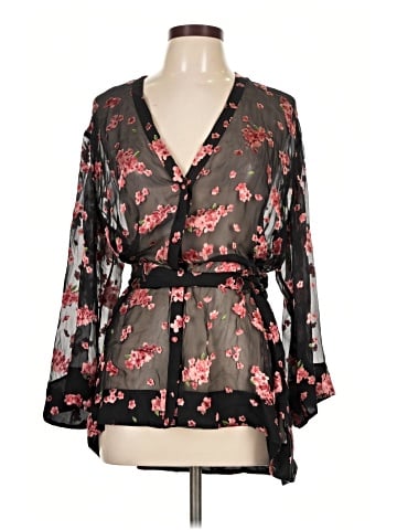 Alice + Olivia Long Sleeve Button-Down Shirt (view 1)
