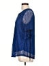 Onyx 100% Polyester Blue 3/4 Sleeve Blouse Size L - photo 5