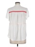 Cato 100% Rayon White Short Sleeve Blouse Size M - photo 2