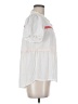 Cato 100% Rayon White Short Sleeve Blouse Size M - photo 4