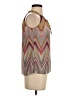 Veronica M. 100% Polyester Brown Sleeveless Blouse Size XS - photo 4