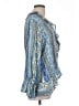 Zara Blue Long Sleeve Blouse Size L - photo 4