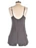 Monrow 100% Cotton Houndstooth Gray Romper Size XS - photo 2